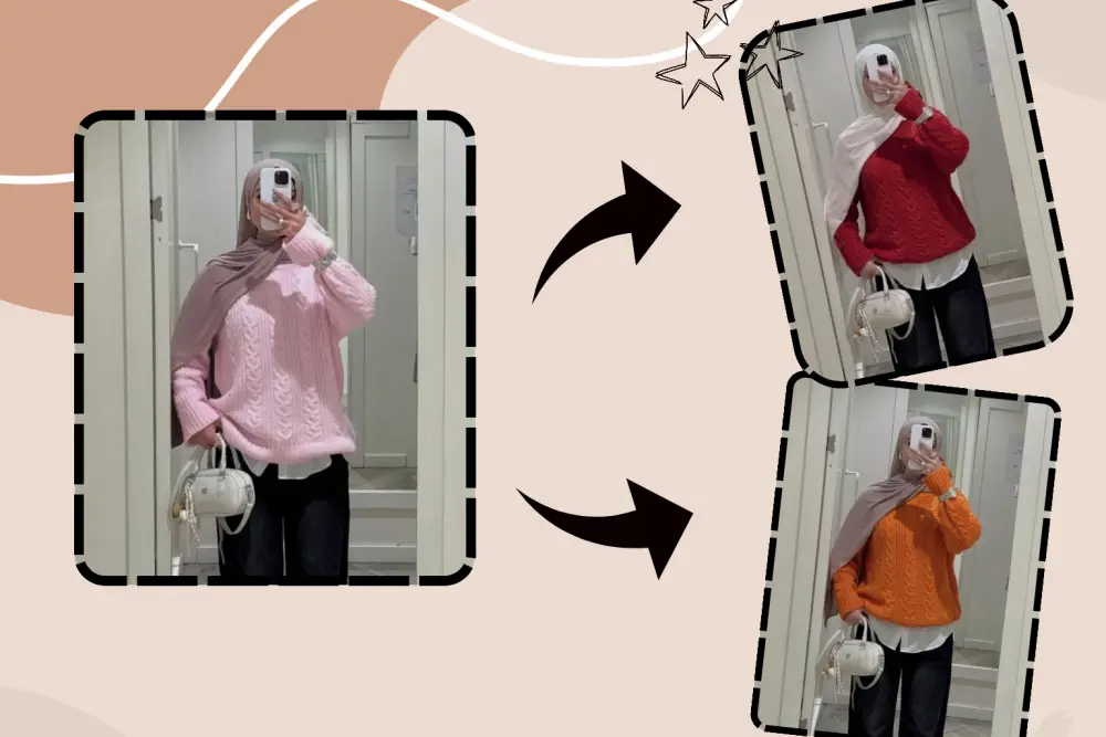 تغيير لون الملابس باحترافية عالية