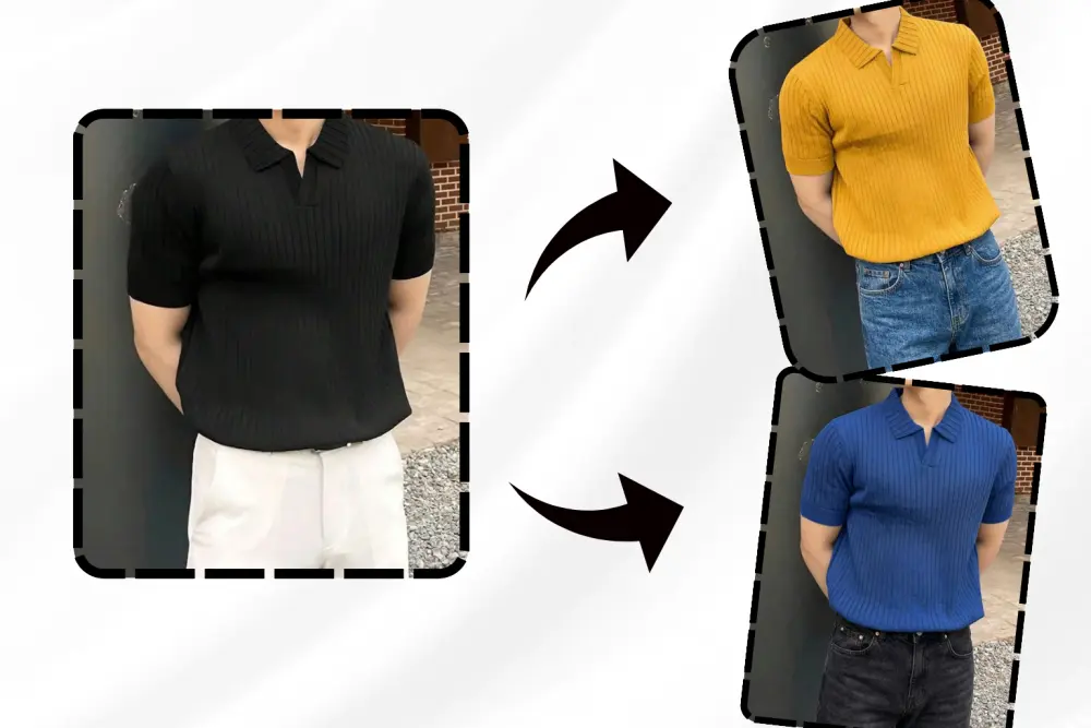 تغيير لون الملابس باحترافية عالية