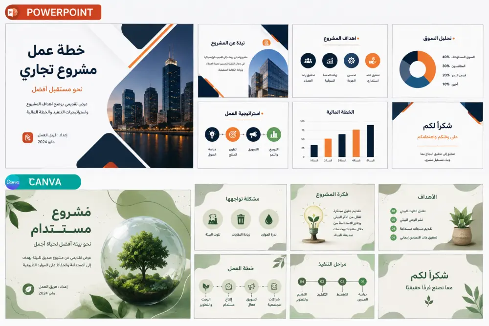 تصميم عروض تقديميه
