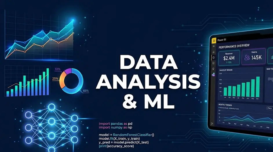 تحليل البيانات بإستخدام PowerbI , Tableau , Excel , Python