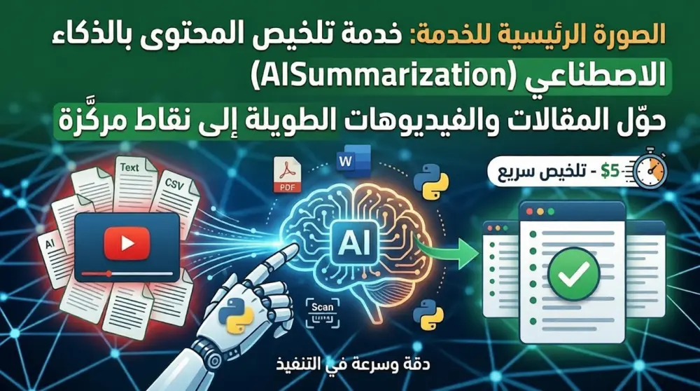 تلخيص المقالات الطويلة وفيديوهات اليوتيوب في نقاط مركزة