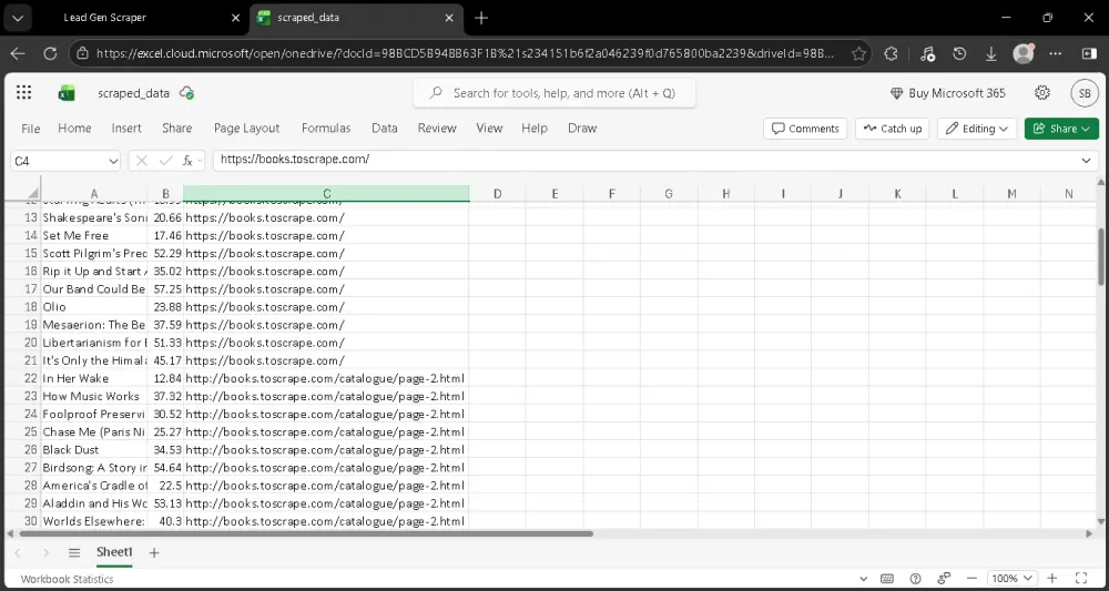 استخراج البيانات Web Scraping من المواقع إلى Excel أو csv