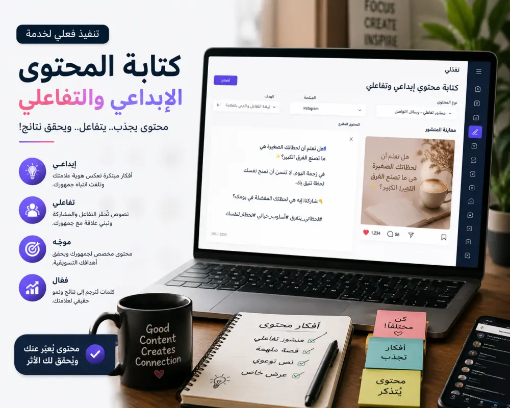 كتابه منشورات سوشيال ميديا ابداعيه (تسويقيه ,تفاعليه) لبراندك