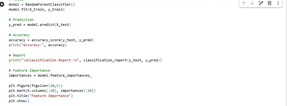 نموذج ذكاء اصطناعي (Machine Learning) لتحليل البيانات