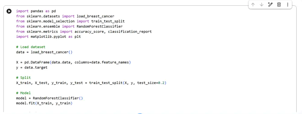نموذج ذكاء اصطناعي (Machine Learning) لتحليل البيانات
