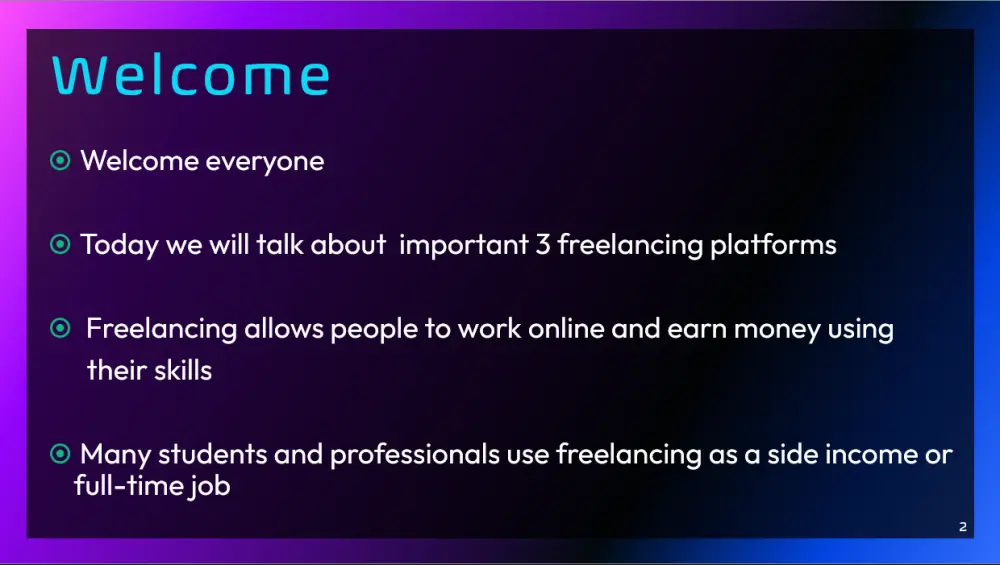 تصميم عروض تقديمية Presentations احترافية