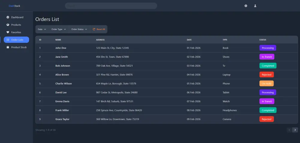 تطوير وجهة موقع مكونه من صفحتان