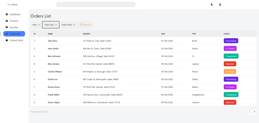 تطوير وجهة موقع مكونه من صفحتان