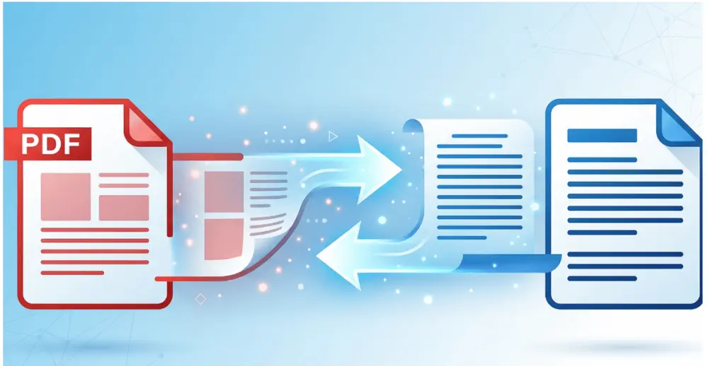 تحويل ملفات PDF إلى Word والعكس بدقة عالية وتنسيق تام