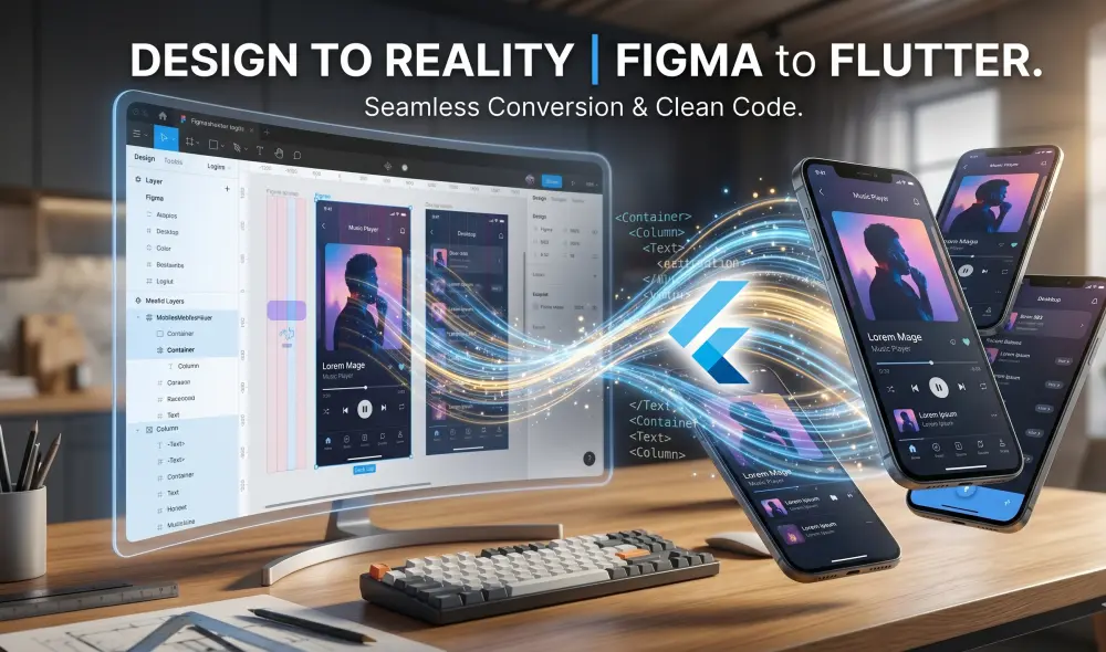 تحويل تصميم Figma إلى تطبيق Flutter باحترافية وكود نظيف