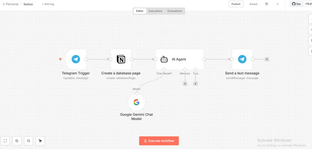 بناء نظام أتمتة ذكي بوت واتساب أو تيليجرام باستخدام n8n وذكاء اصطناعي