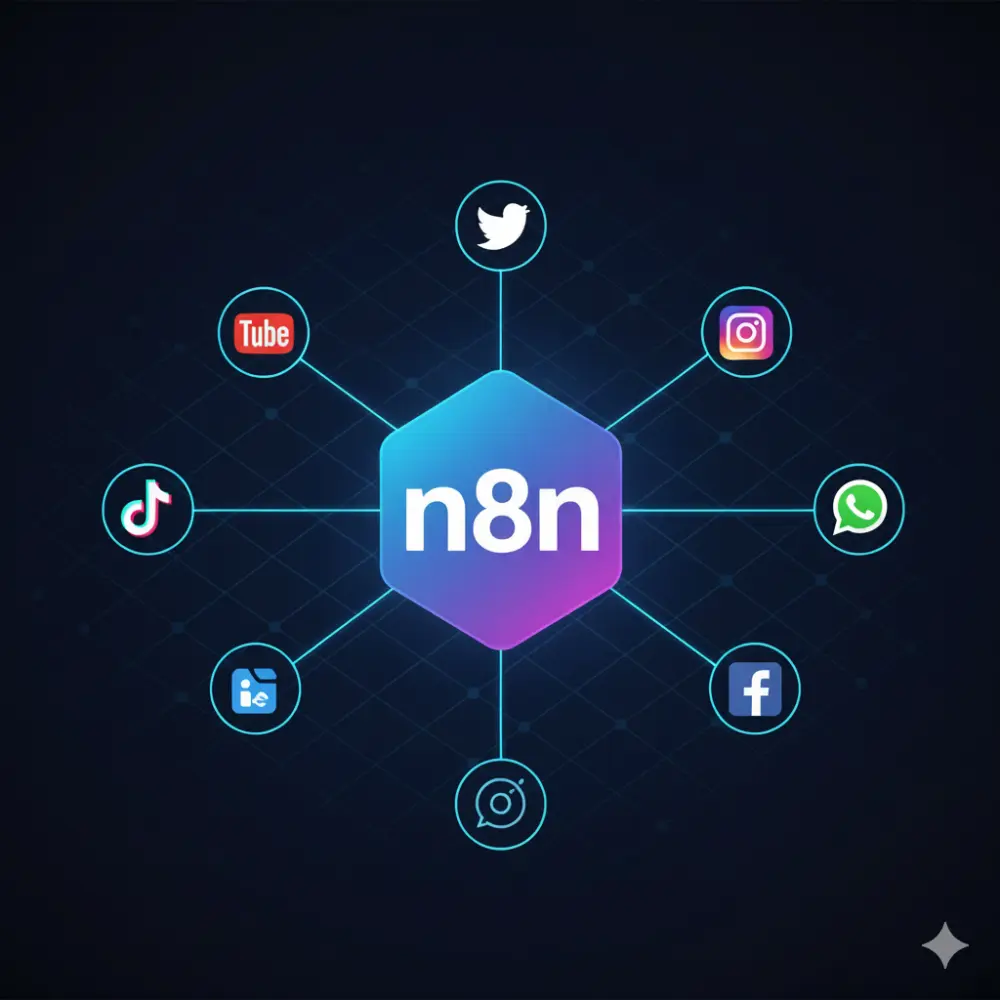 إنشاء نظام أتمتة شامل للنشر التلقائي وصناعة المحتوى بالذكاء الاصطناعي YouTube او TikTok