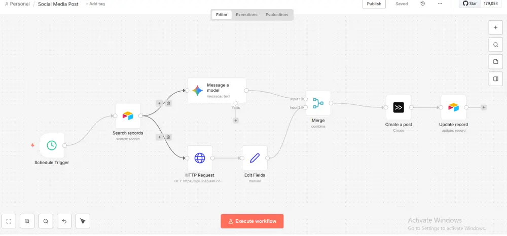 إنشاء نظام أتمتة شامل للنشر التلقائي وصناعة المحتوى بالذكاء الاصطناعي YouTube او TikTok
