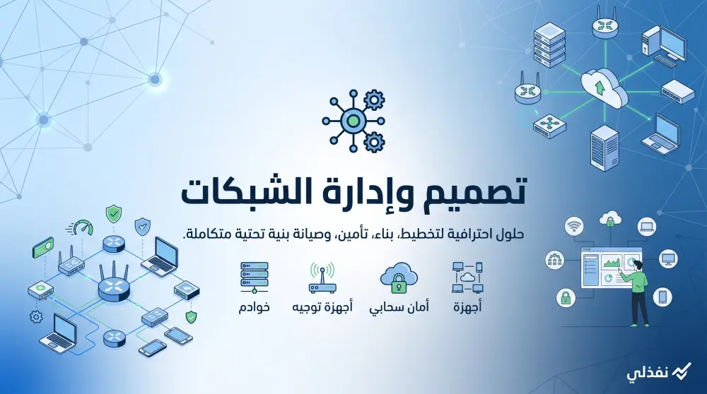 تصميم و إعداد وإدارة الشبكات باحترافية