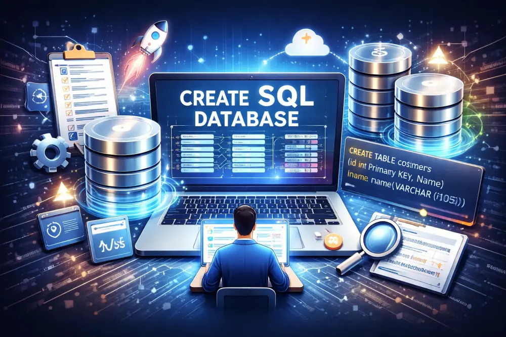 إنشاء قواعد بيانات SQL تتضمن 5 جدوال