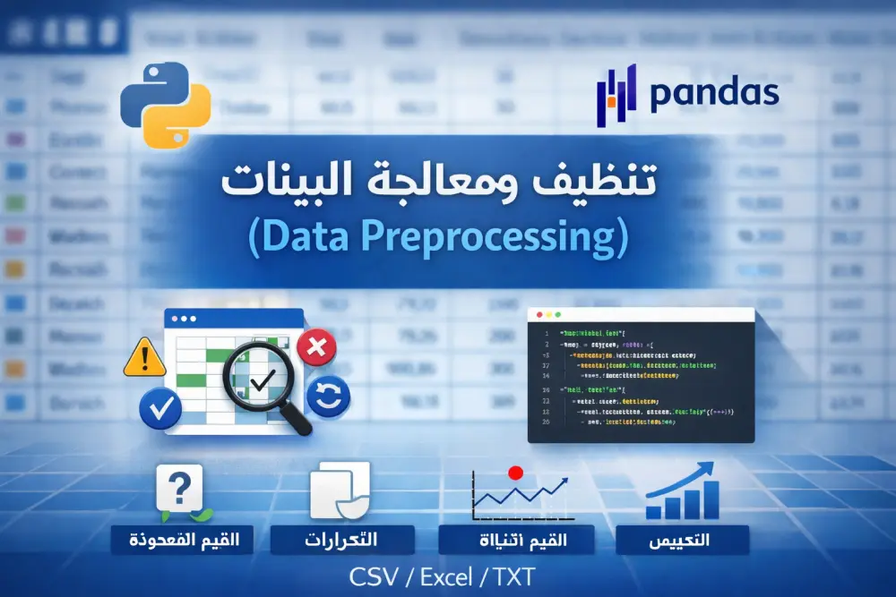 تنظيف ومعالجة البيانات Data Preprocessing باستخدام Python وPandas