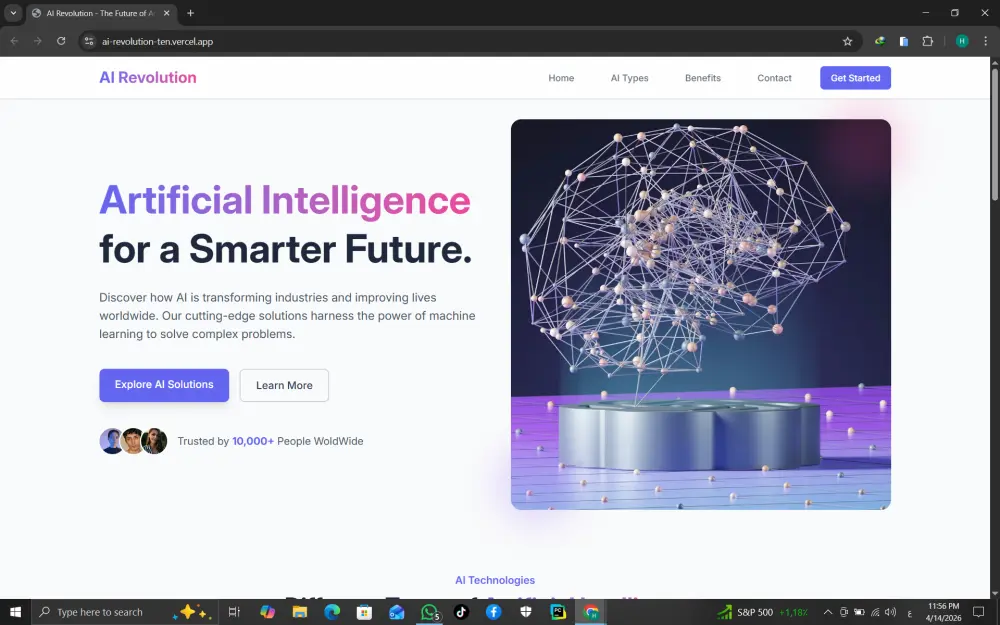 تصميم Landing Page احترافية باستخدام React و Tailwind CSS