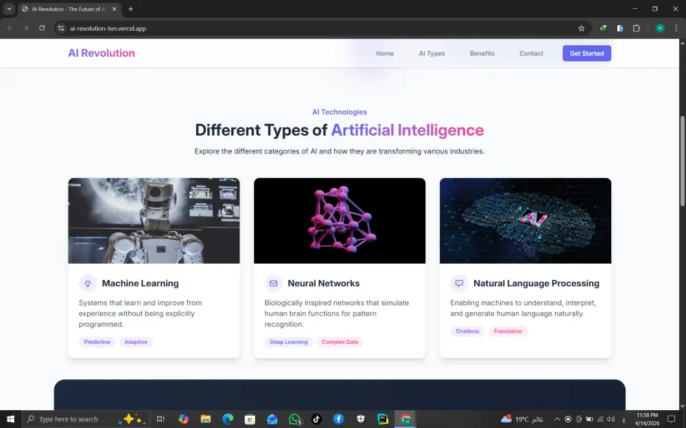 تصميم Landing Page احترافية باستخدام React و Tailwind CSS