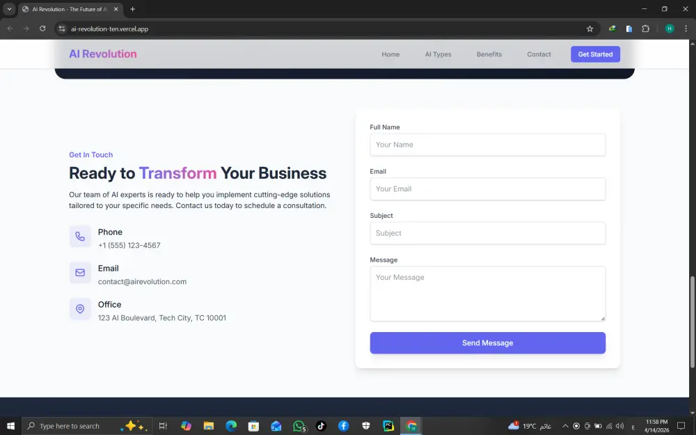تصميم Landing Page احترافية باستخدام React و Tailwind CSS