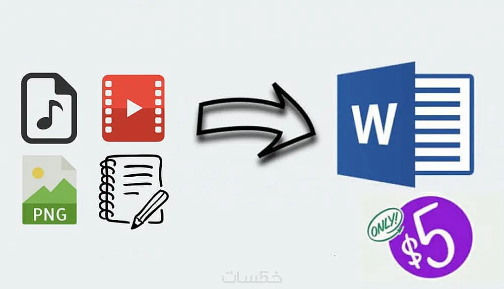 تفريغ الملفات الصوتية والفيديوهات والصور إلى ملفات Word بدقة