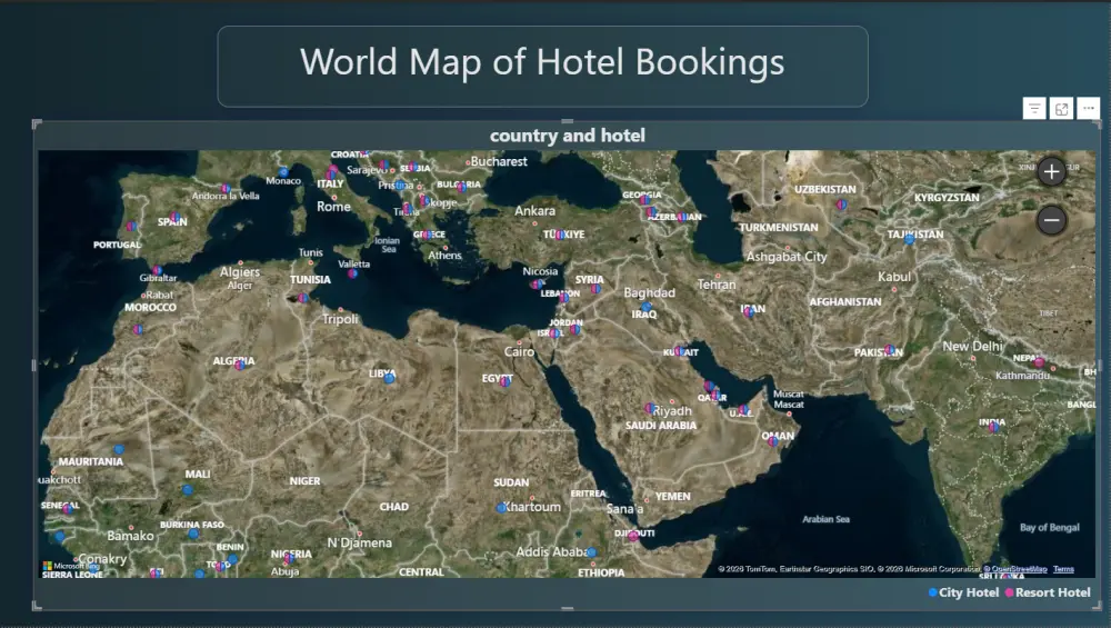 تحليل البيانات وبناء لوحات تحكم تفاعلية بأستخدام (Power BI)