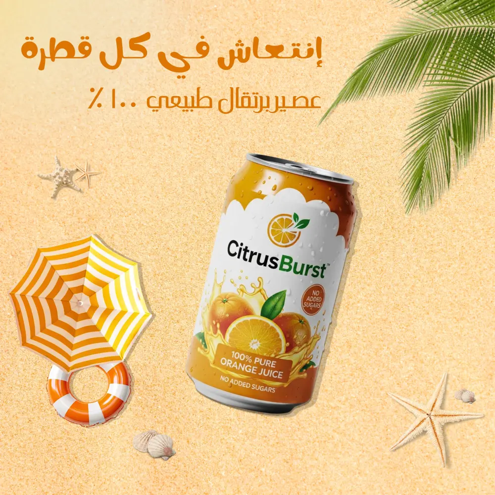 تصميم بوستات سوشيال ميديا إحترافية لمنتجات العصائر والمشروبات تزيد التفاعل والمبيعات