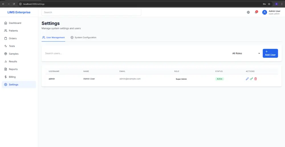 تطوير وبيع نظام إدارة مختبر طبي (LIMS) جاهز ومتعدد الفروع