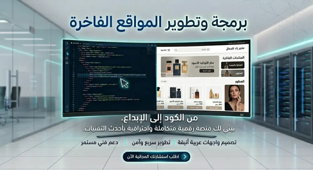 تصميم وتطوير واجهات مواقع ويب احترافية باستخدام React.js