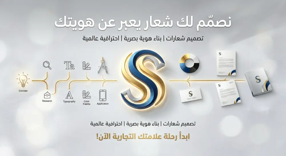تصميم شعار (Logo) وكروت أعمال احترافية
