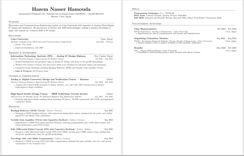 كتاية سيرة ذاتية احترافية