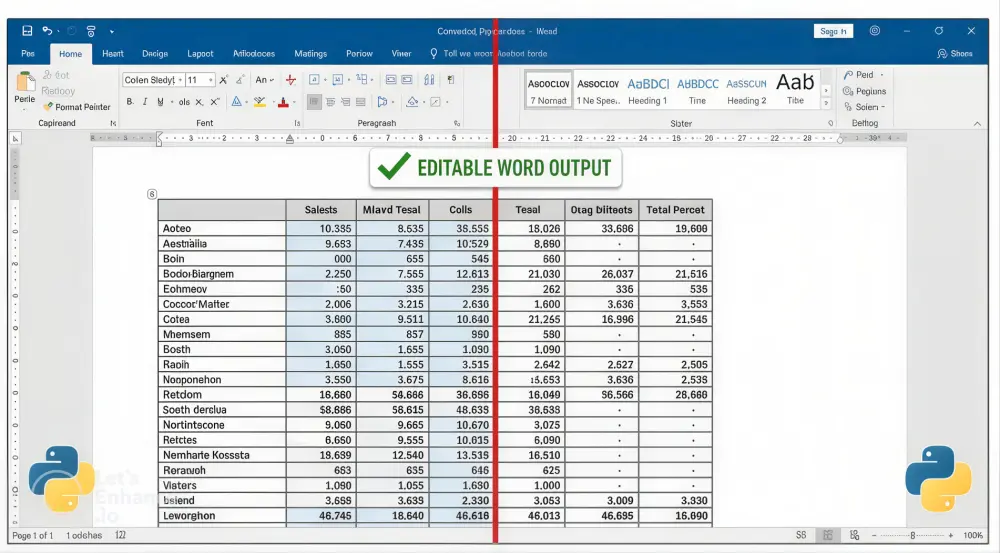 تحويل ملفات PDF إلى Word بدقة عالية باستخدام تقنيات الأتمتة