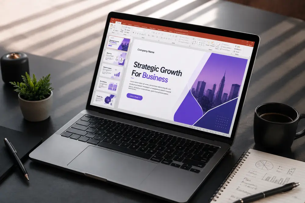 تصميم عروض PowerPoint للأبحاث والمشاريع الجامعية