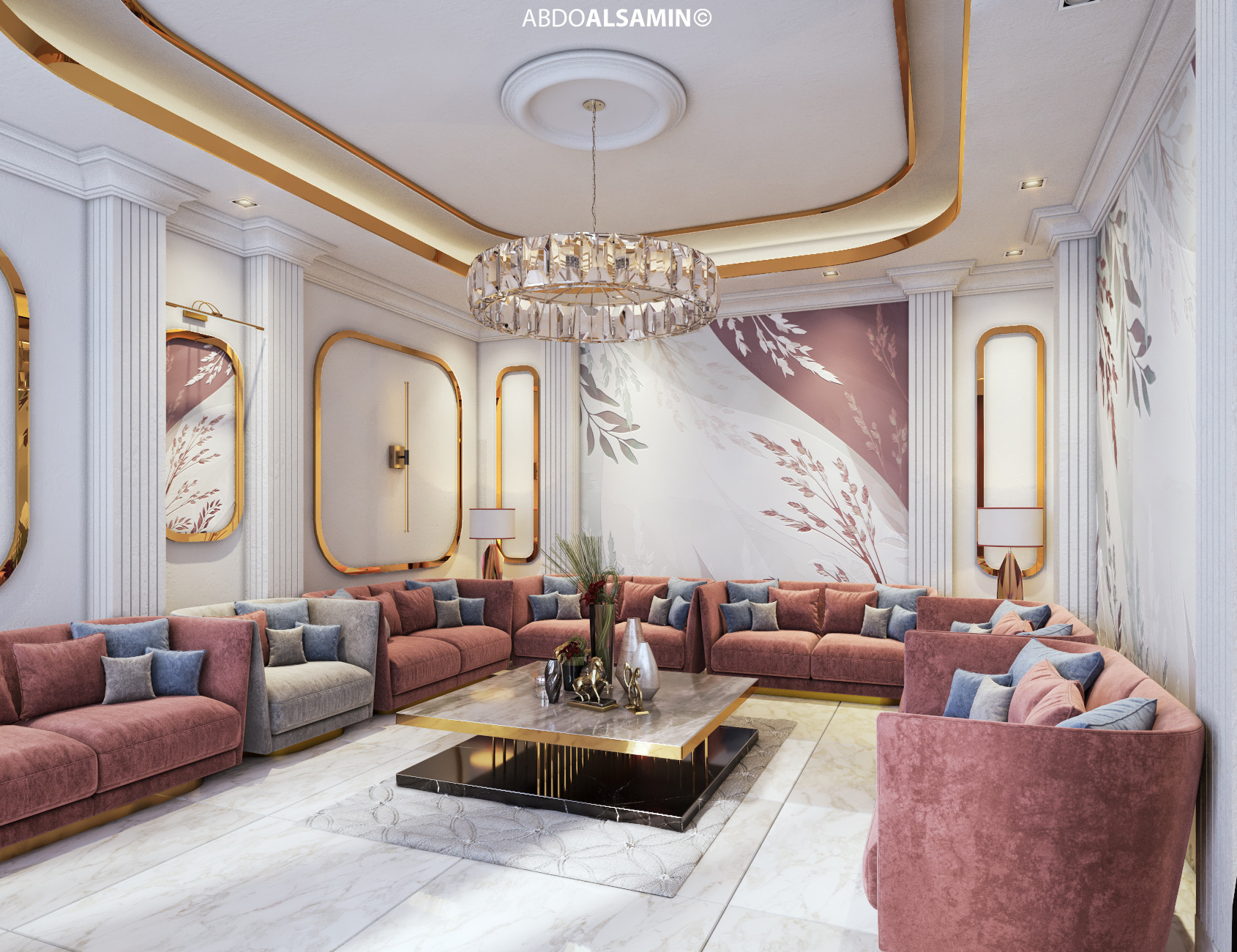 إنشاء تصميم داخلي و ديكور للفراغات السكنية