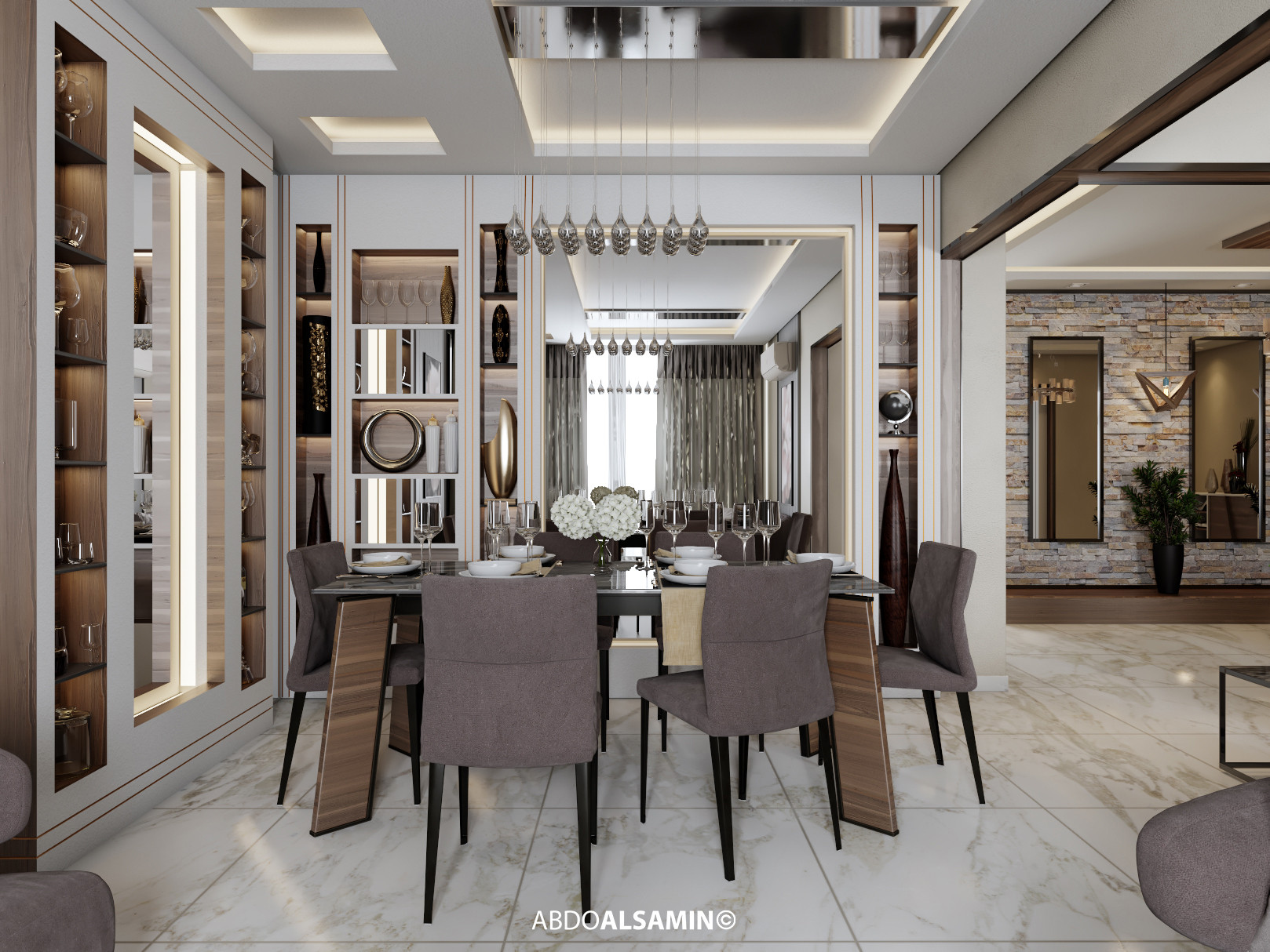 إنشاء تصميم داخلي و ديكور للفراغات السكنية