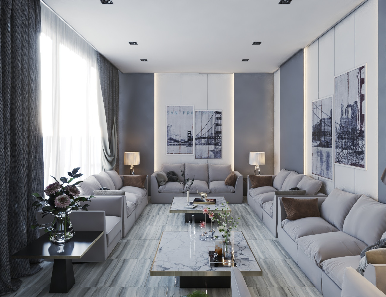 إنشاء تصميم داخلي و ديكور للفراغات السكنية