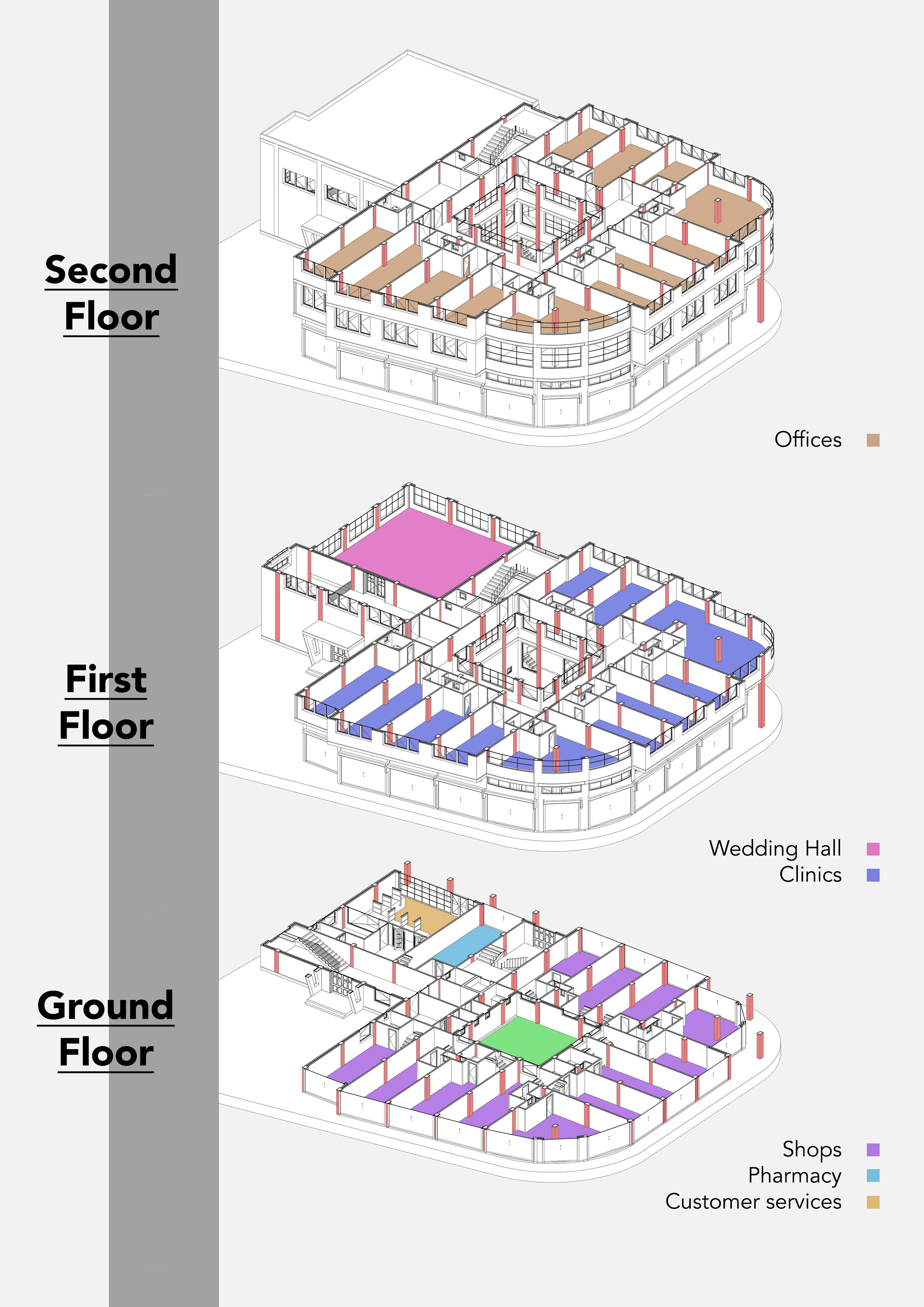 تصميم فيلا معماري (مساقط)
