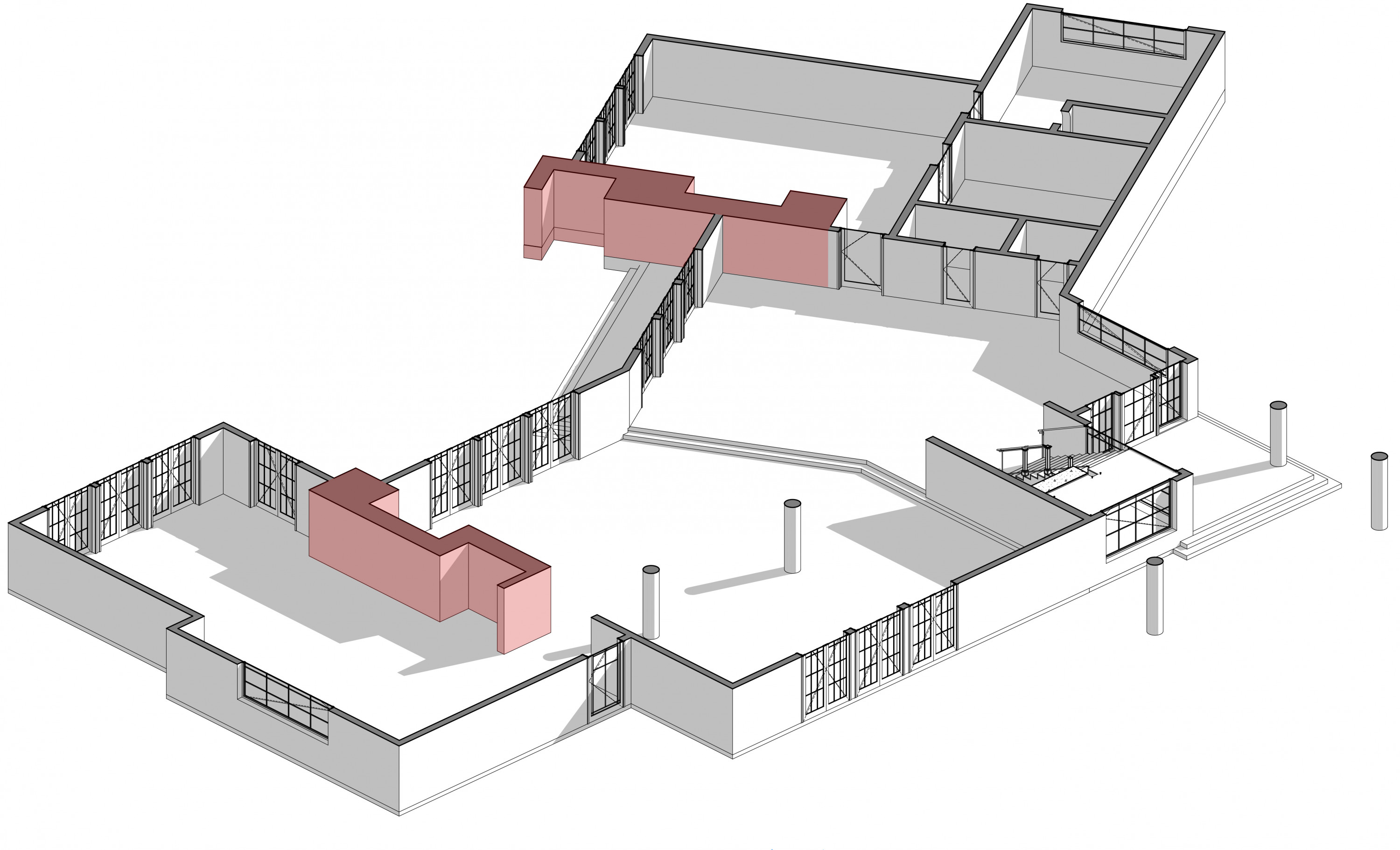 تصميم فيلا معماري (مساقط)