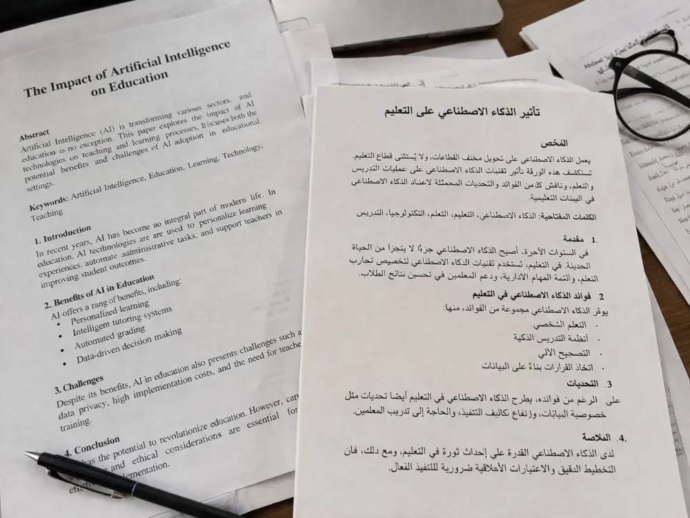 ترجمة النصوص والمقالات بدقة من العربية إلى الإنجليزية أو العكس. كتابة مقالات أو تعديلها لتحسين الأسلوب والمحتوى. التدقيق اللغوي وتصحيح الأخطاء الإملائية والنحوية. الالتزام بالمواعيد وتسليم العمل جاهزًا للاستخدام.