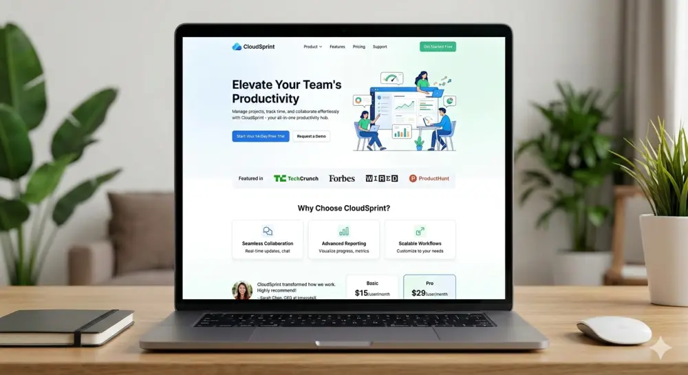 I will build you a fast, modern landing page in HTML & CSS