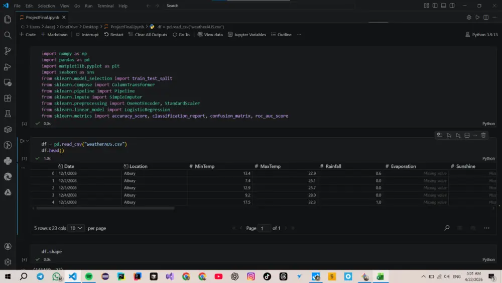 تنظيف ومعالجة البيانات الضخمة (Data Preprocessing) باستخدام Python