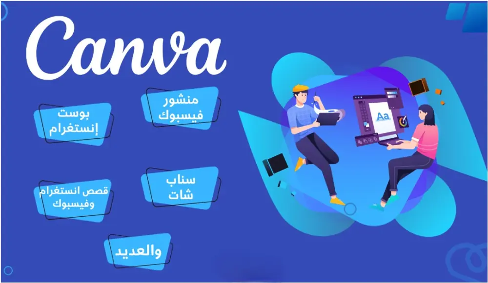 تصميم صور سوشل ميديا باستخدام كانفا