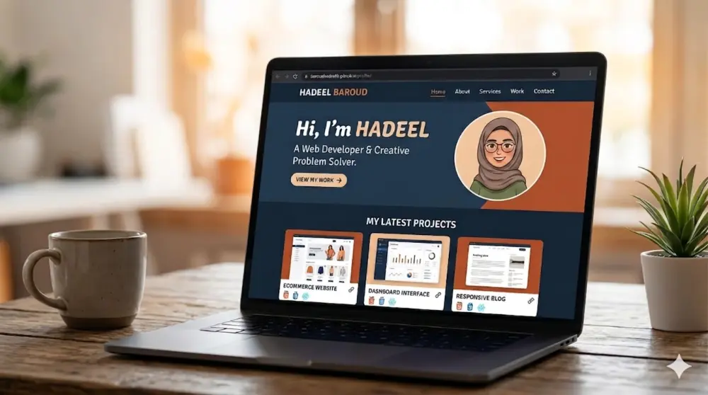 موقع شخصي احترافي ومتجاوب يعرض أعمالك ومهاراتك