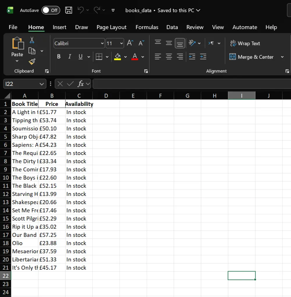 سحب بيانات المواقع (Data Scraping) وتحويلها إلى Excel/CSV