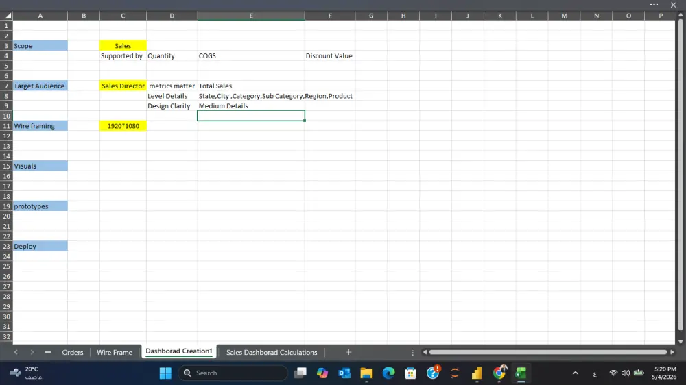 تحليل بيانات + تصميم Dashboard تفاعلي باستخدام Excel