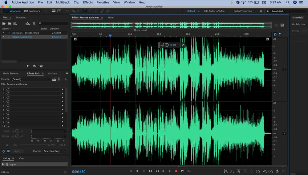 أقدم خدمة احترافية في الهندسة الصوتية وتعديل الصوت باستخدام Adobe Audition.