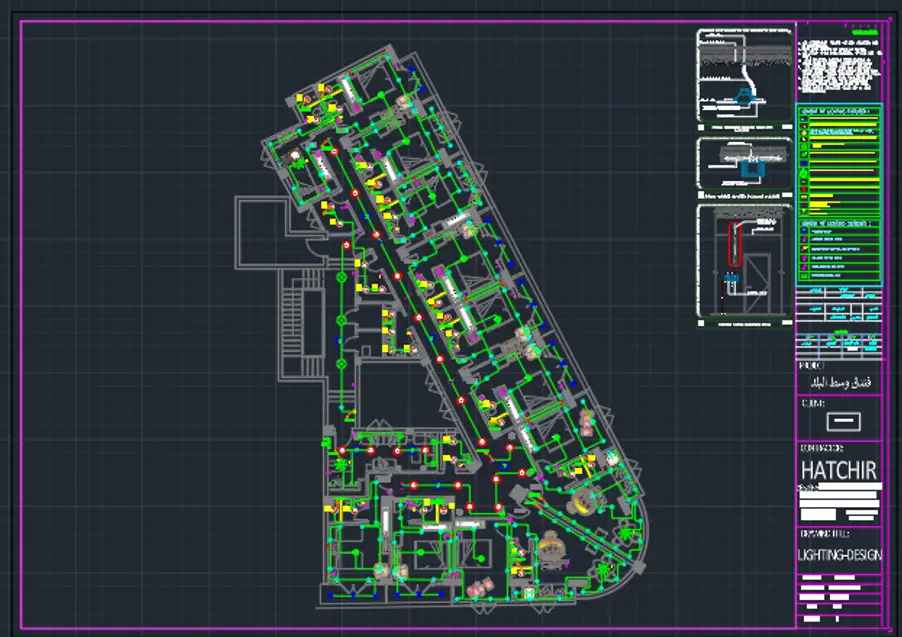 إعداد وتصميم الدراسات الكهربائية ورسم مخططات AutoCAD