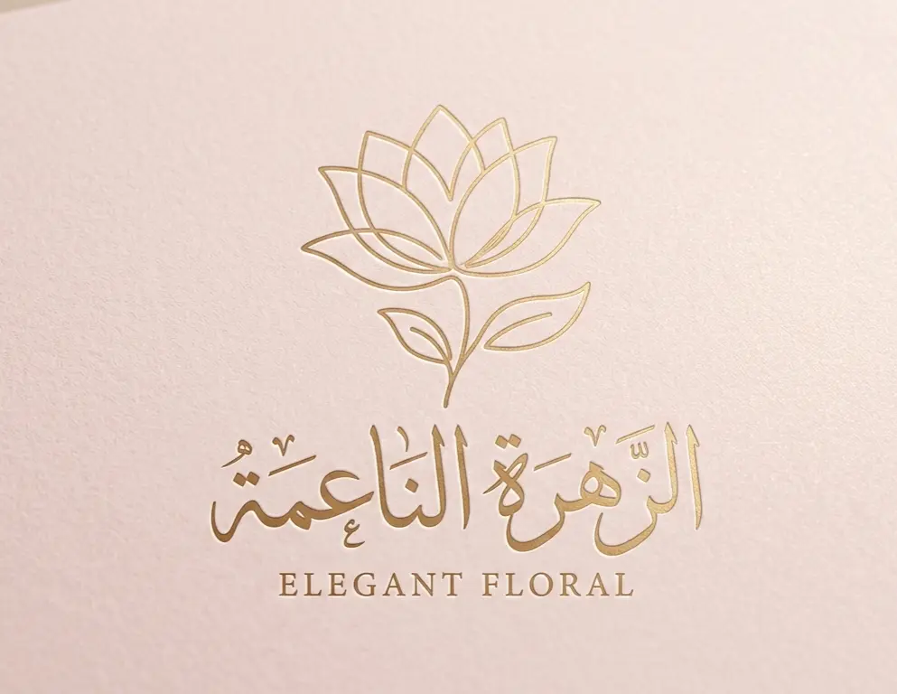 تصميم شعار أنثوي فاخر بأسلوب Minimal لبراند عطور