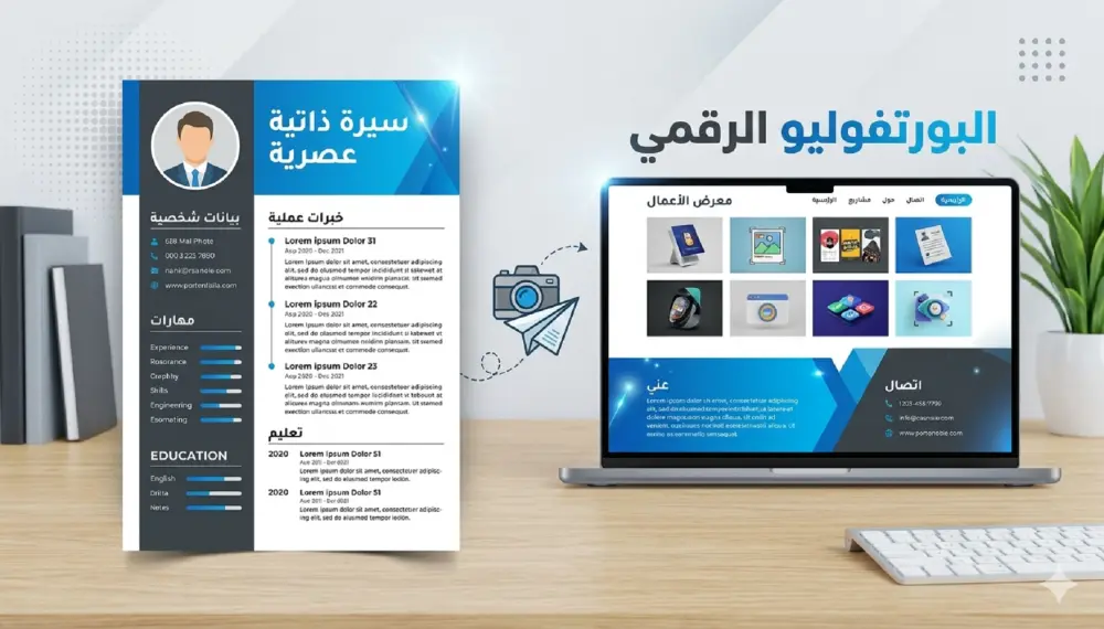إنشاء Portfolio (معرض أعمال) احترافي لعرض مشاريعك أونلاين