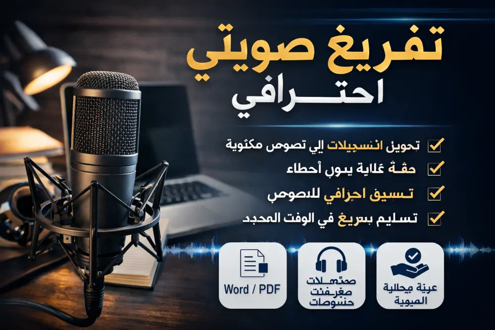 تفريغ الصوت