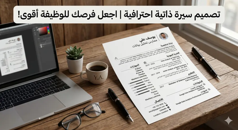 تصميم وتنسيق سيرة ذاتية (CV) احترافية تضاعف فرصتك في المقابلات